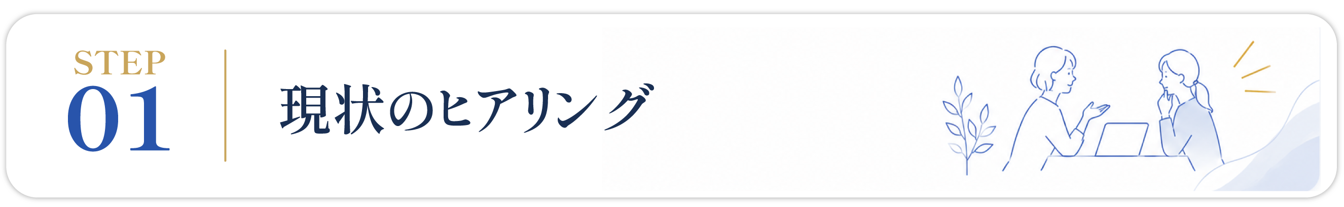 STEP 01:現状のヒアリング